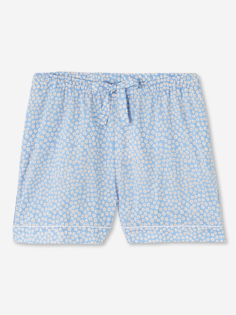 Women's Lounge Shorts Nelson 88 Cotton Batiste Blue - 1