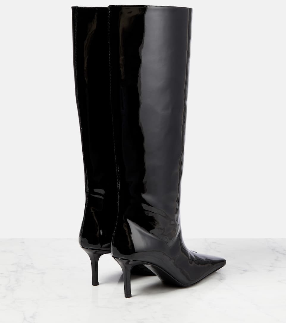Patent leather knee-high boots - 3