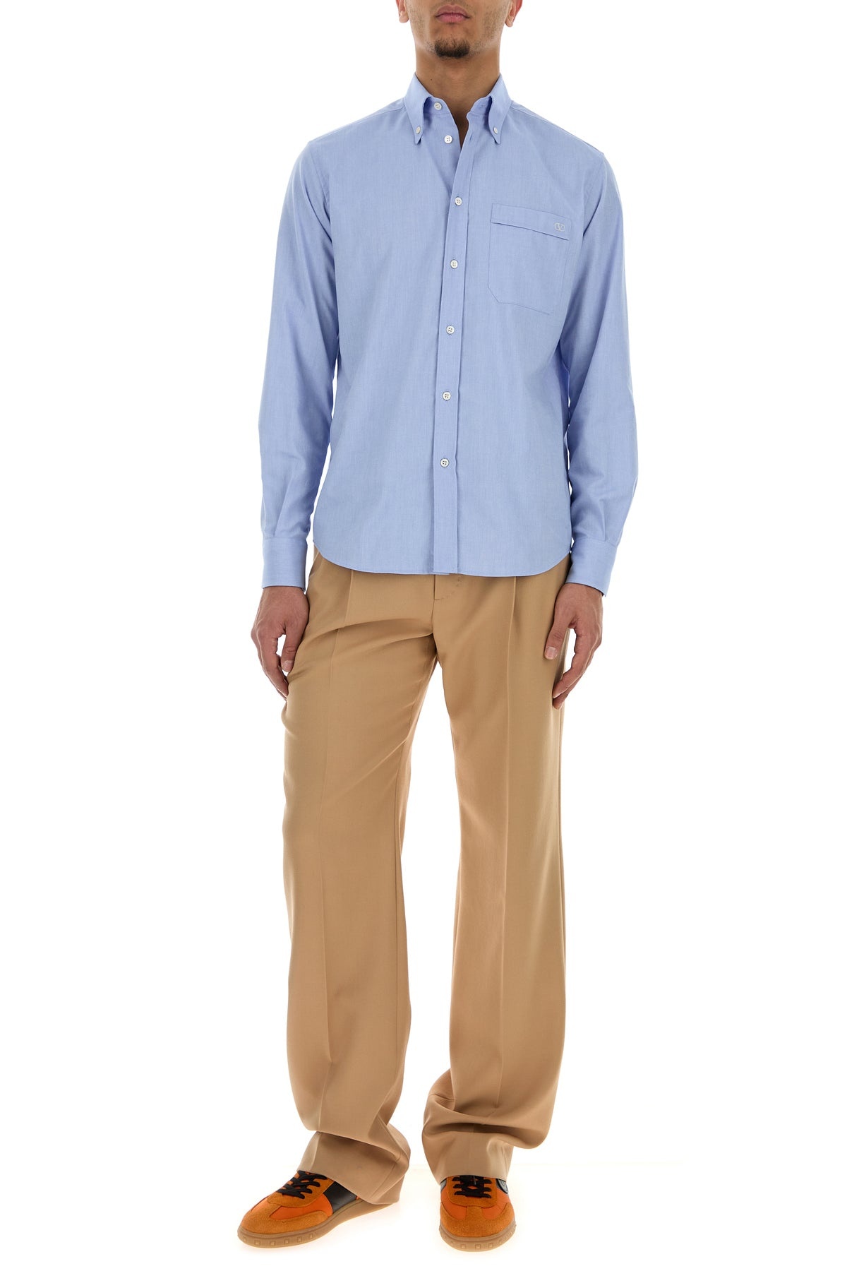 Powder blue oxford shirt - 6
