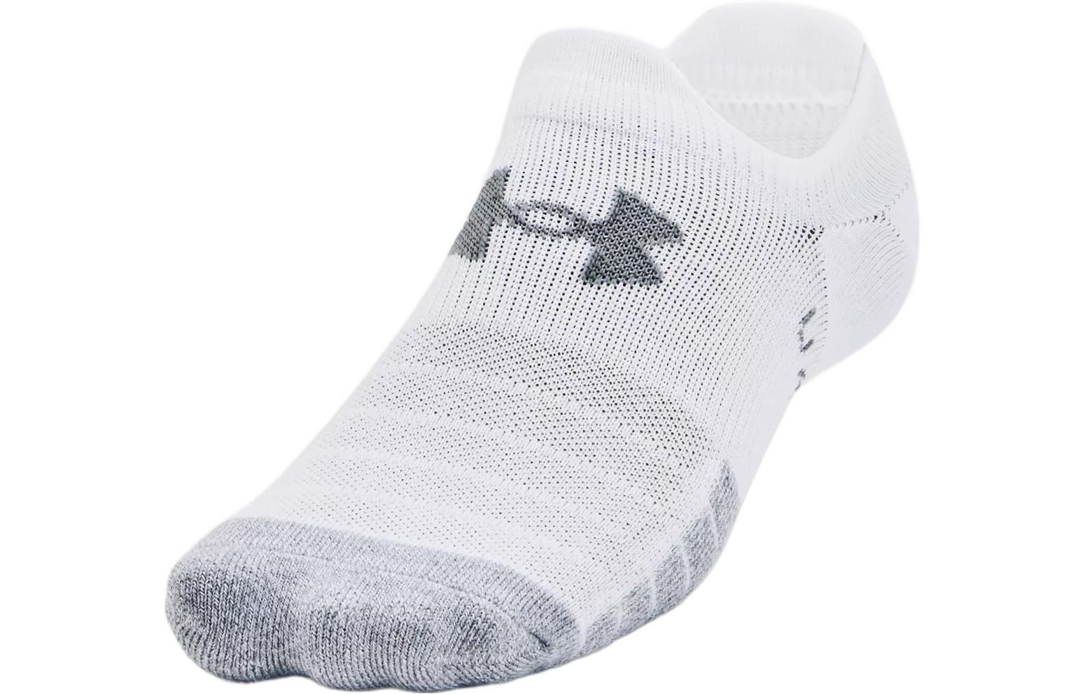 Under Armour HeatGear Ultra Low Tab 3-Pack Socks 'White' 1370076-100 - 2