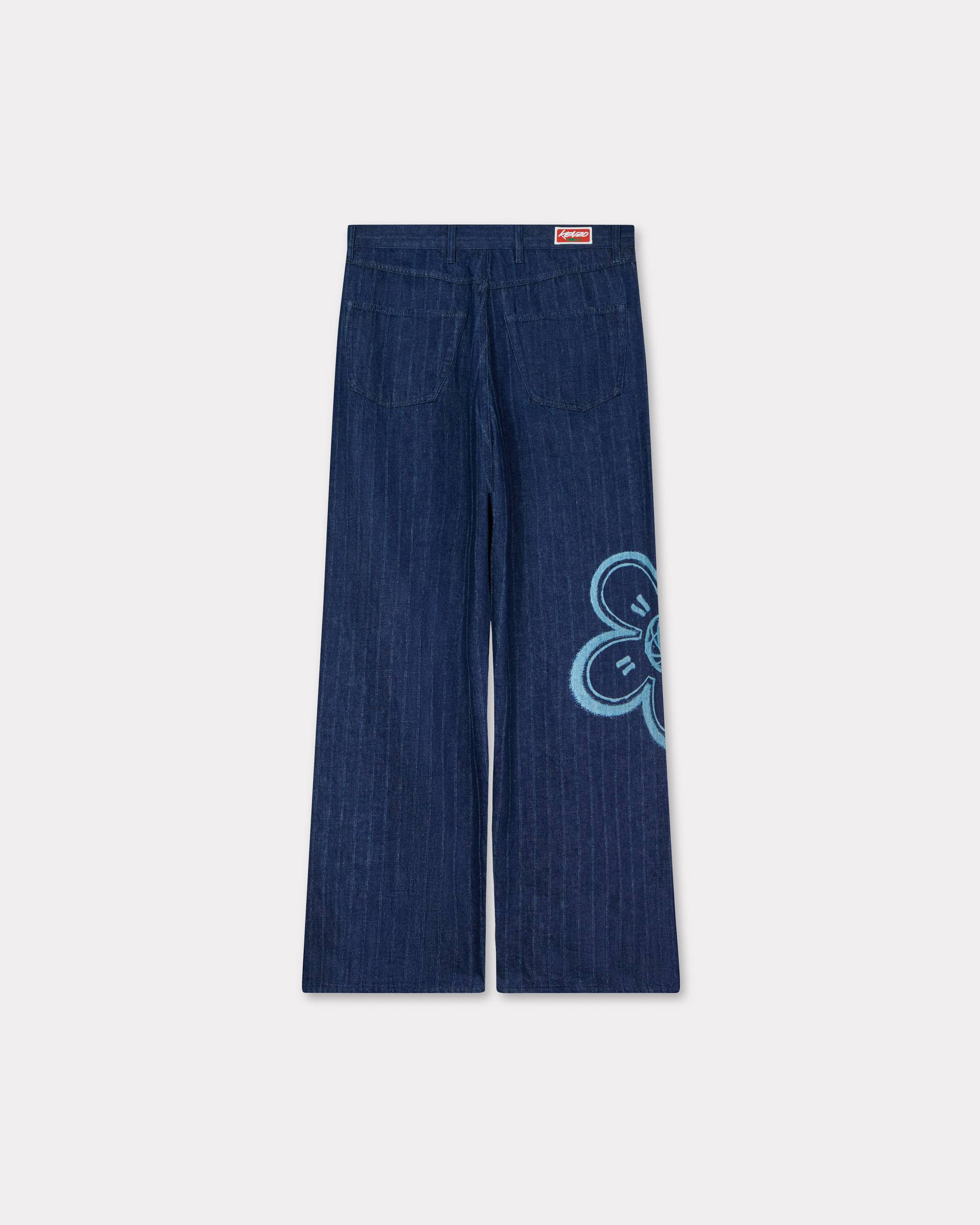 'Kenzo x Futura 2000' turn up wide fit jeans in Japanese denim - 2