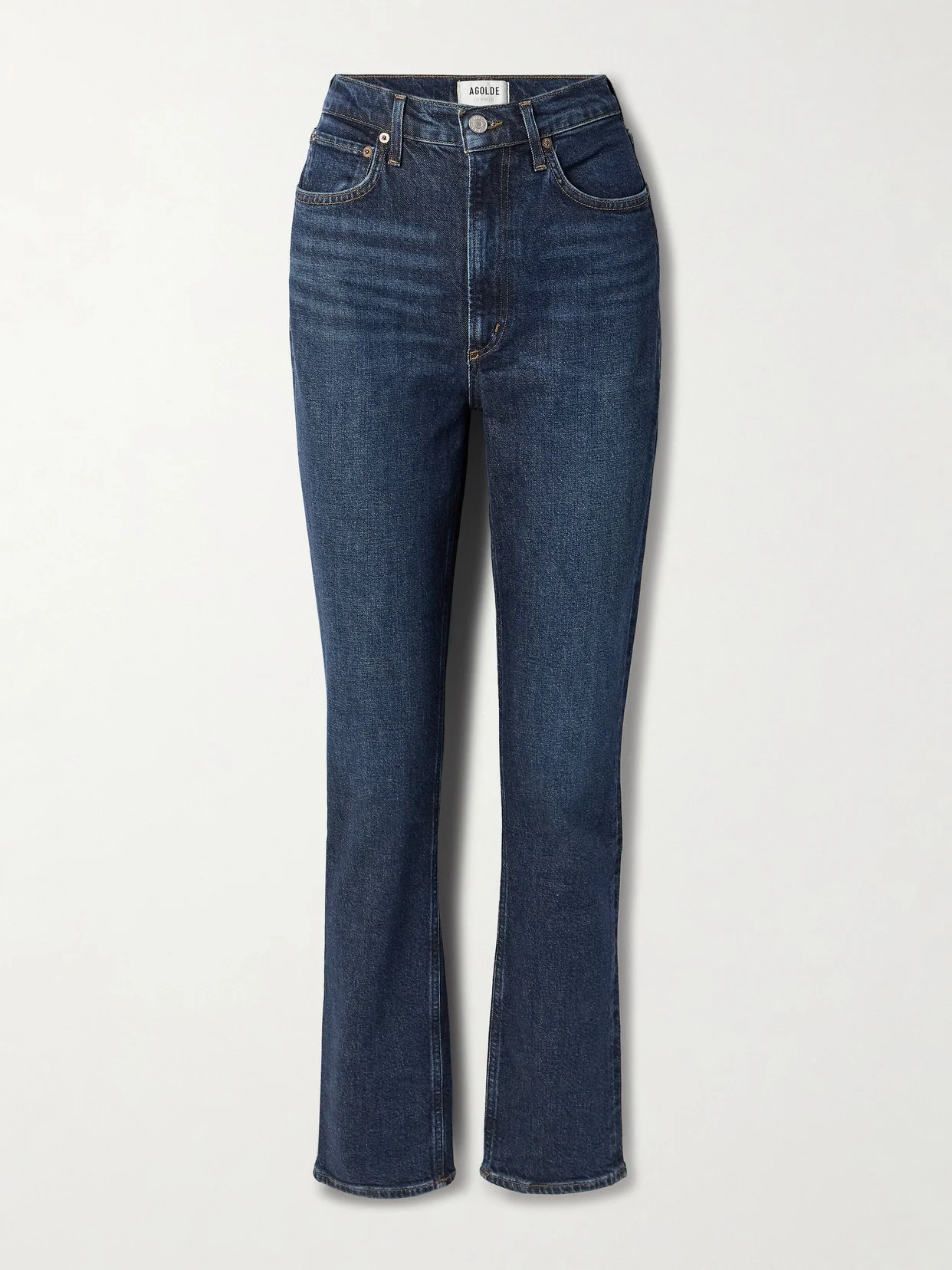 High Rise Stovepipe Straight-leg Organic Jeans - 1
