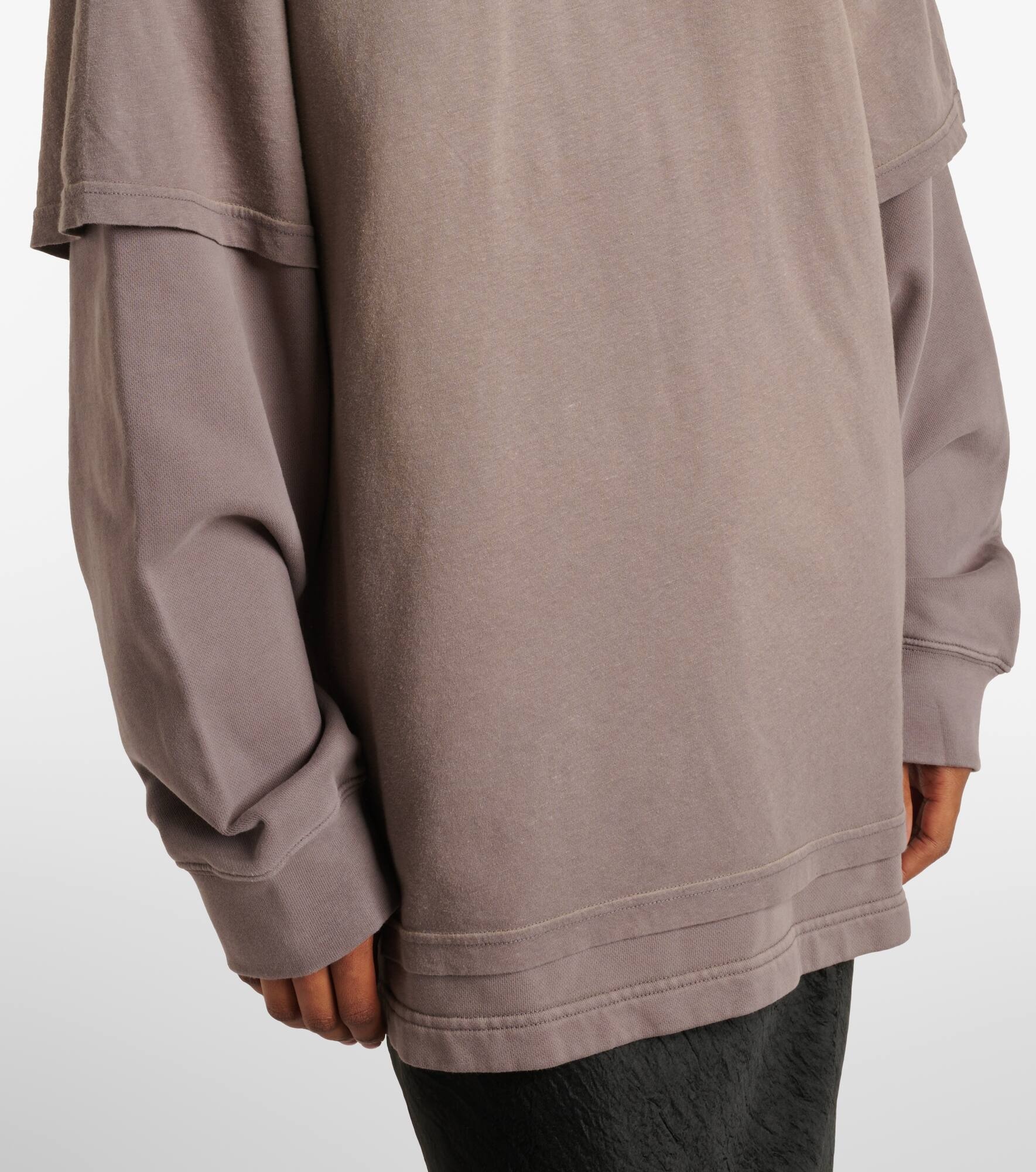 Printed cotton jersey hoodie - 6