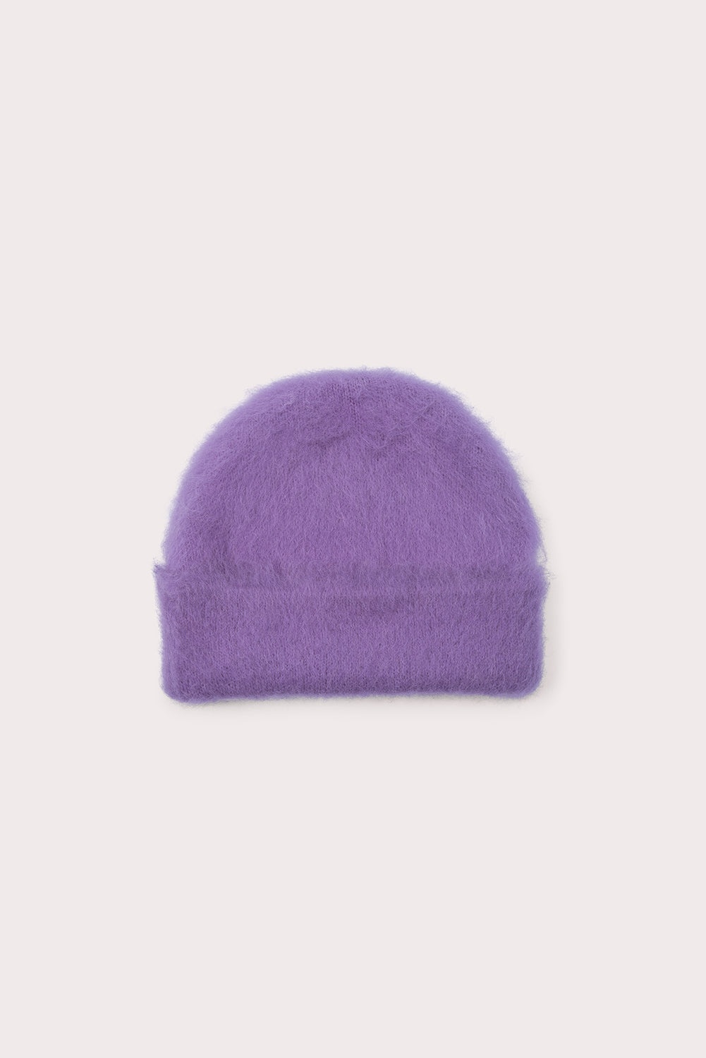 SOLID BRUSHED HAT LILAC ALPACA - 1