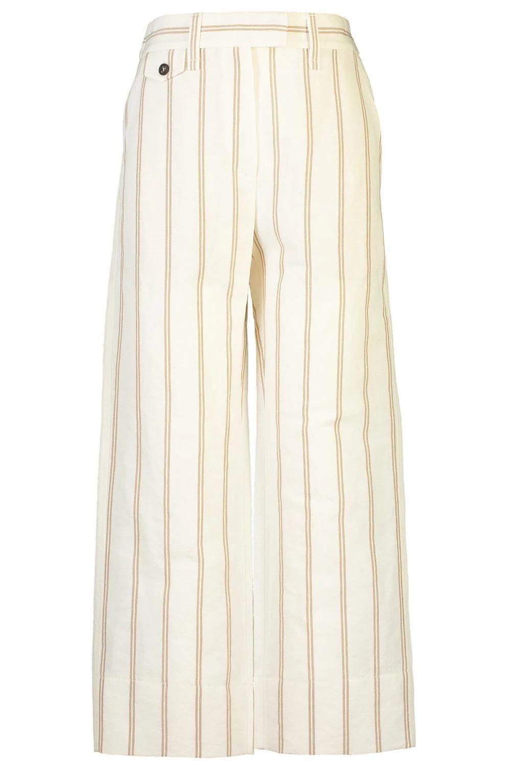 Regimental Stripe Cropped Trousers - 1