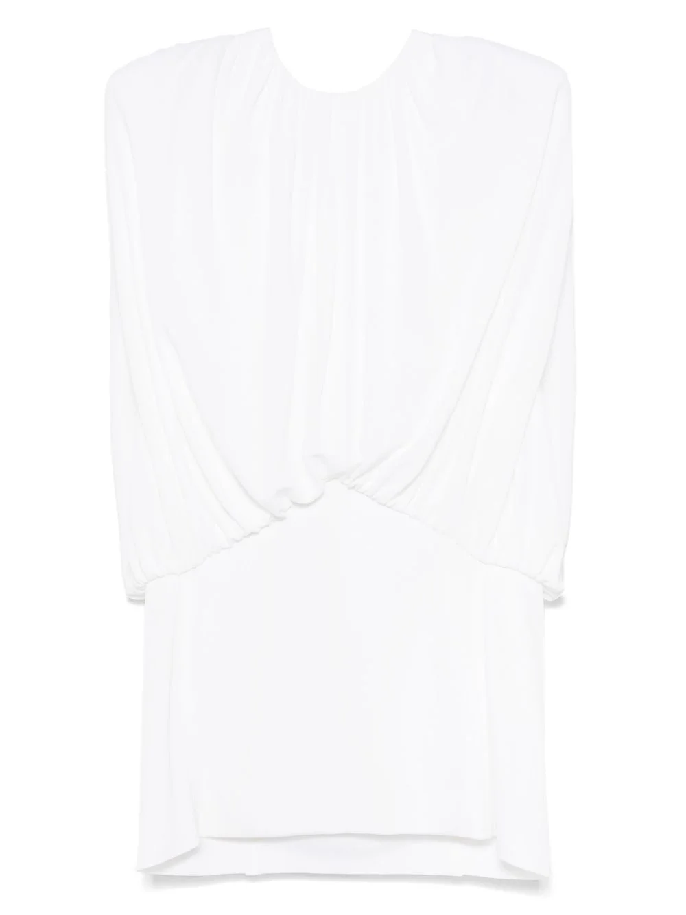 gathered-detailed mini dress - 1