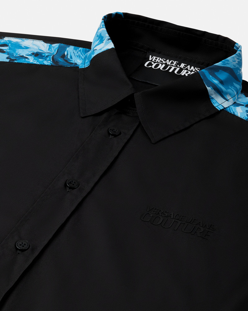 VERSACE JEANS COUTURE Printed Cotton-Poplin Shirt outlook