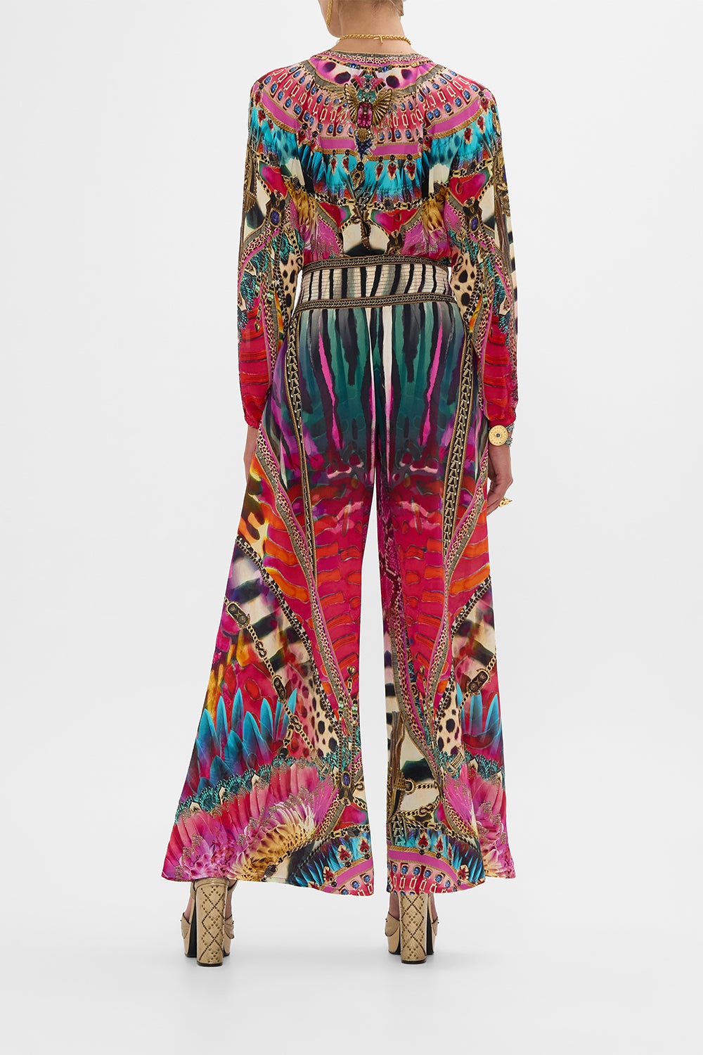 SHIRRED WAIST PANT - 3