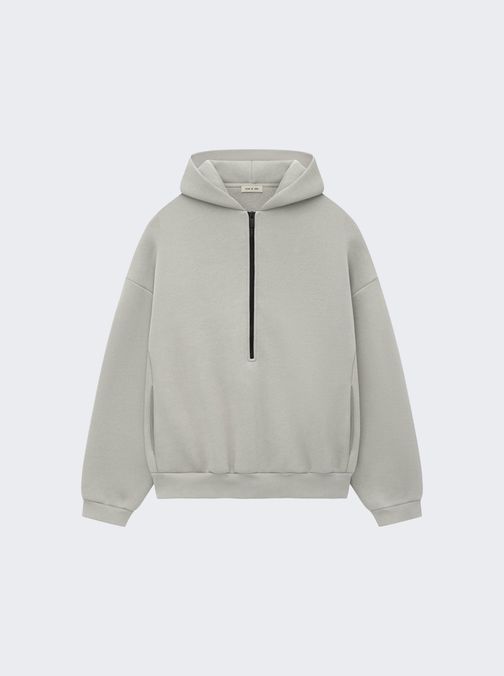Eternal Half Zip Hoodie Dove Grey - 1