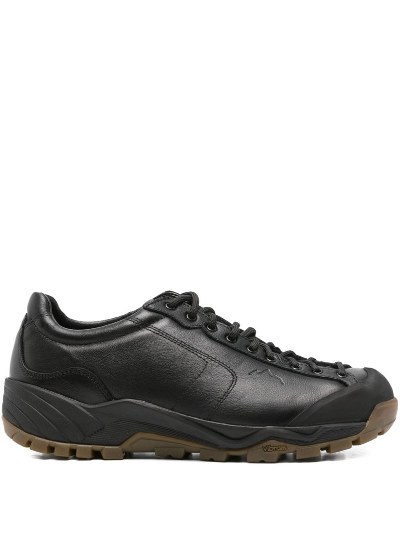 leather panelled sneakers 1