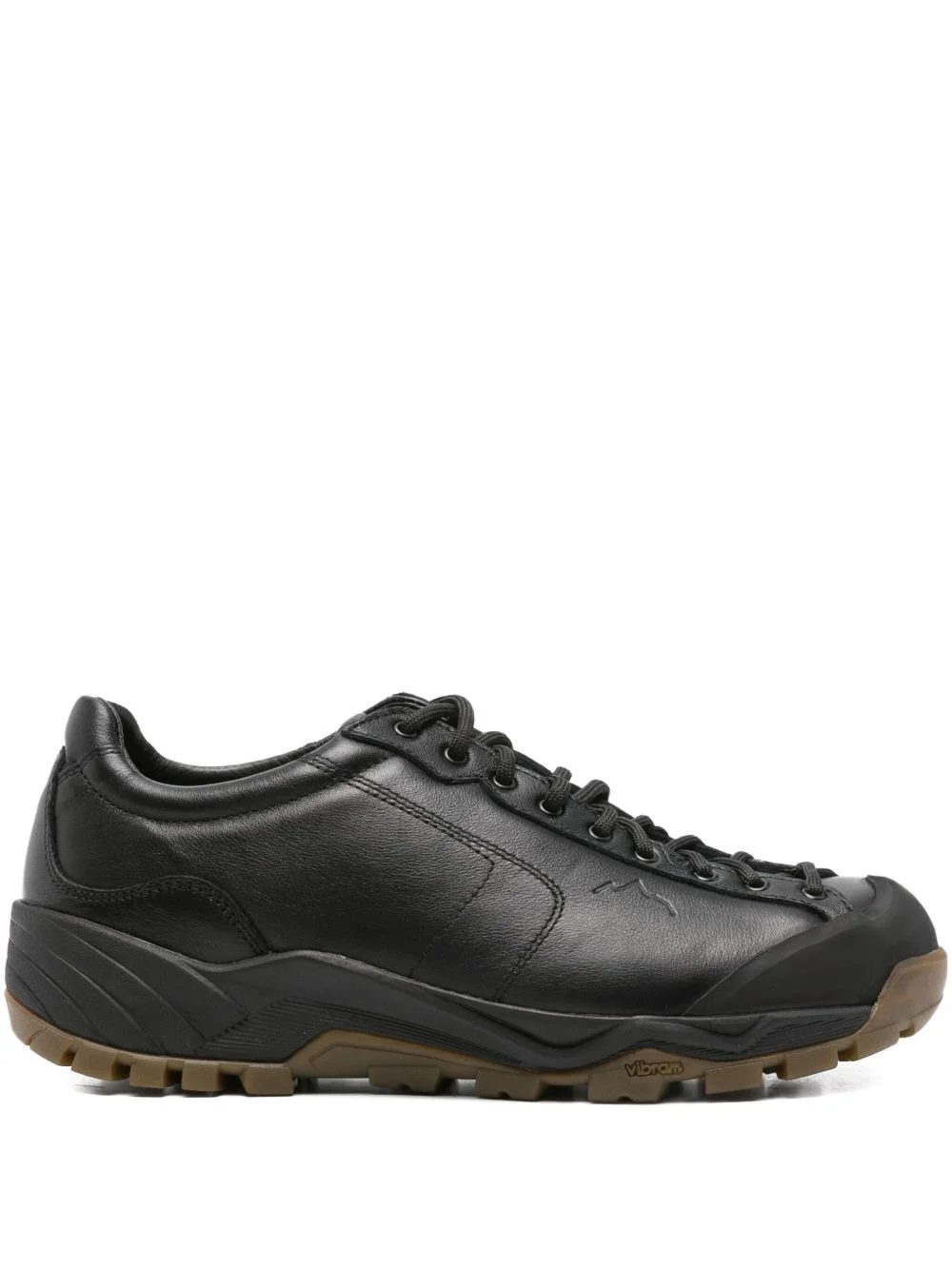leather panelled sneakers - 1