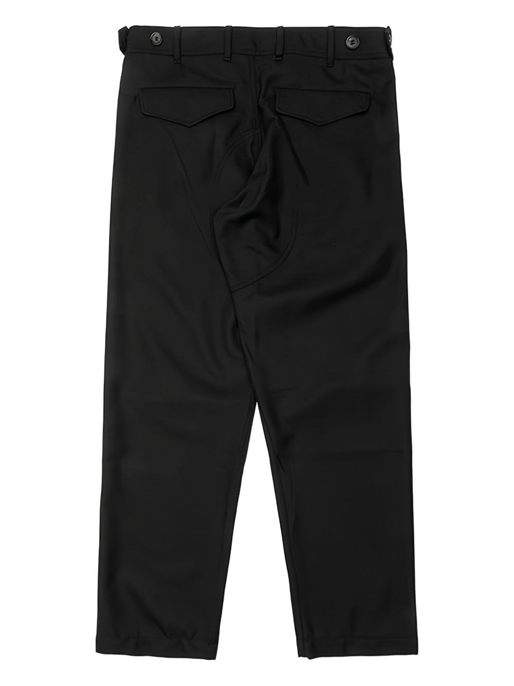 button-fastening woven trousers - 2
