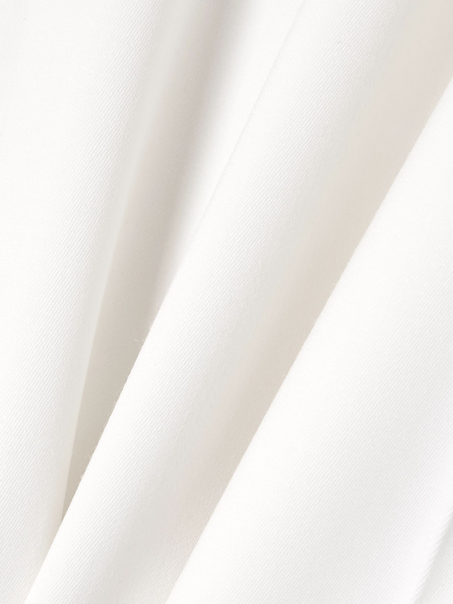 Pleated wool-blend twill wide-leg pants Ivory - 5