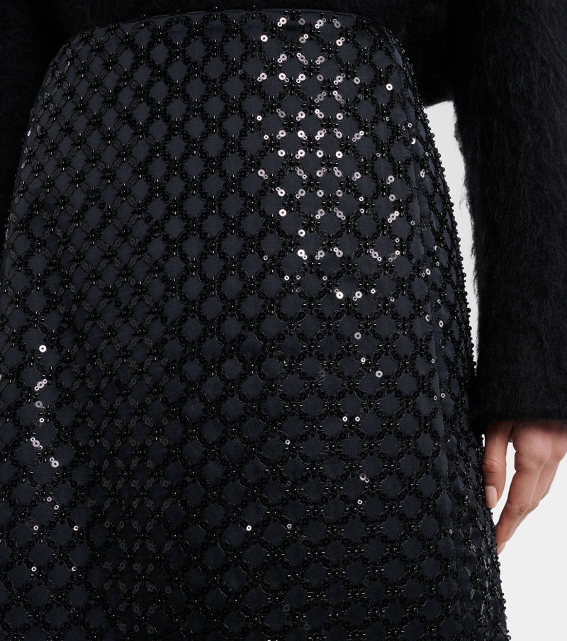 Sparkling Statement sequined midi skirt 4