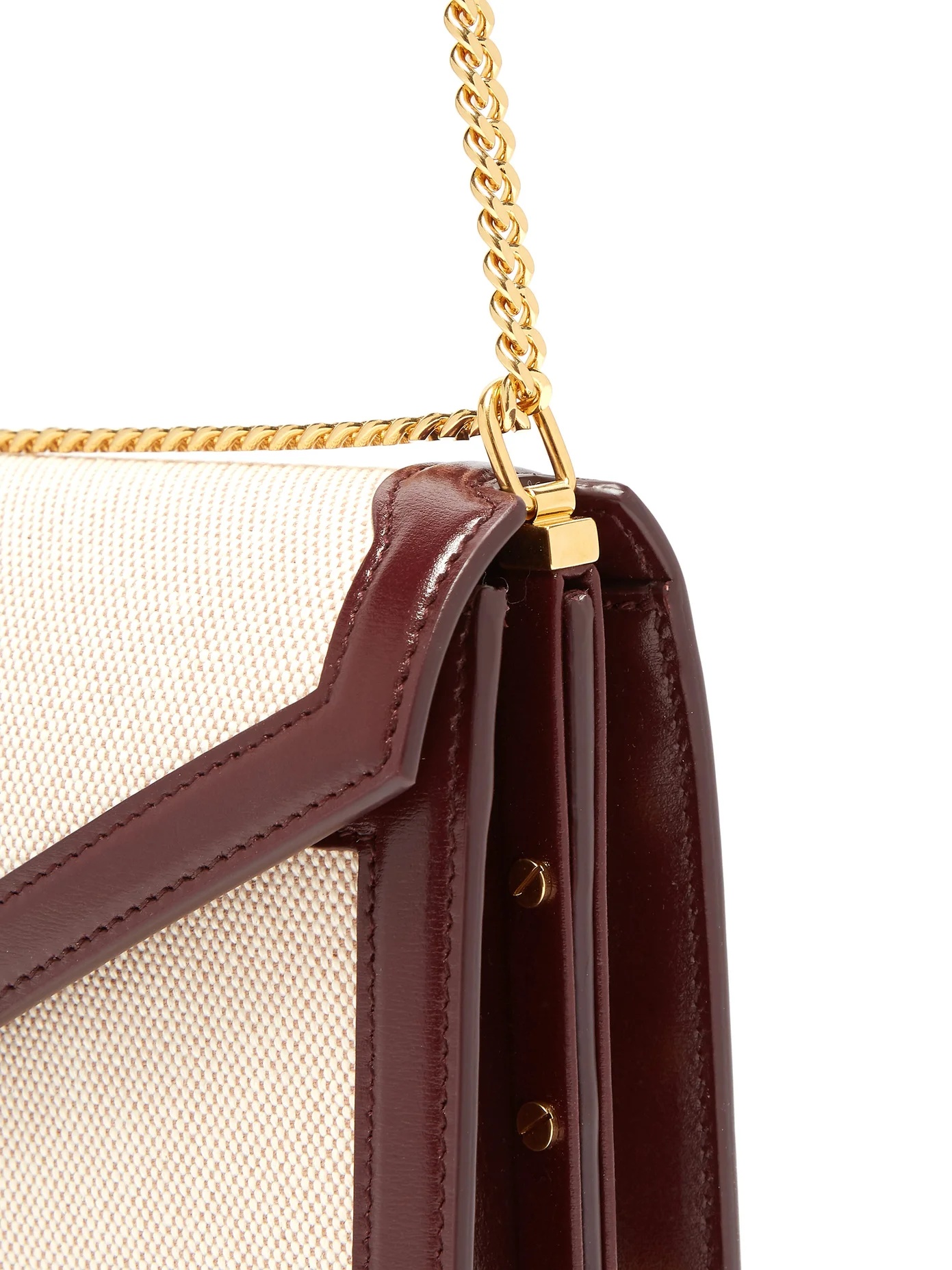 Cassandra leather-trimmed canvas shoulder bag - 6