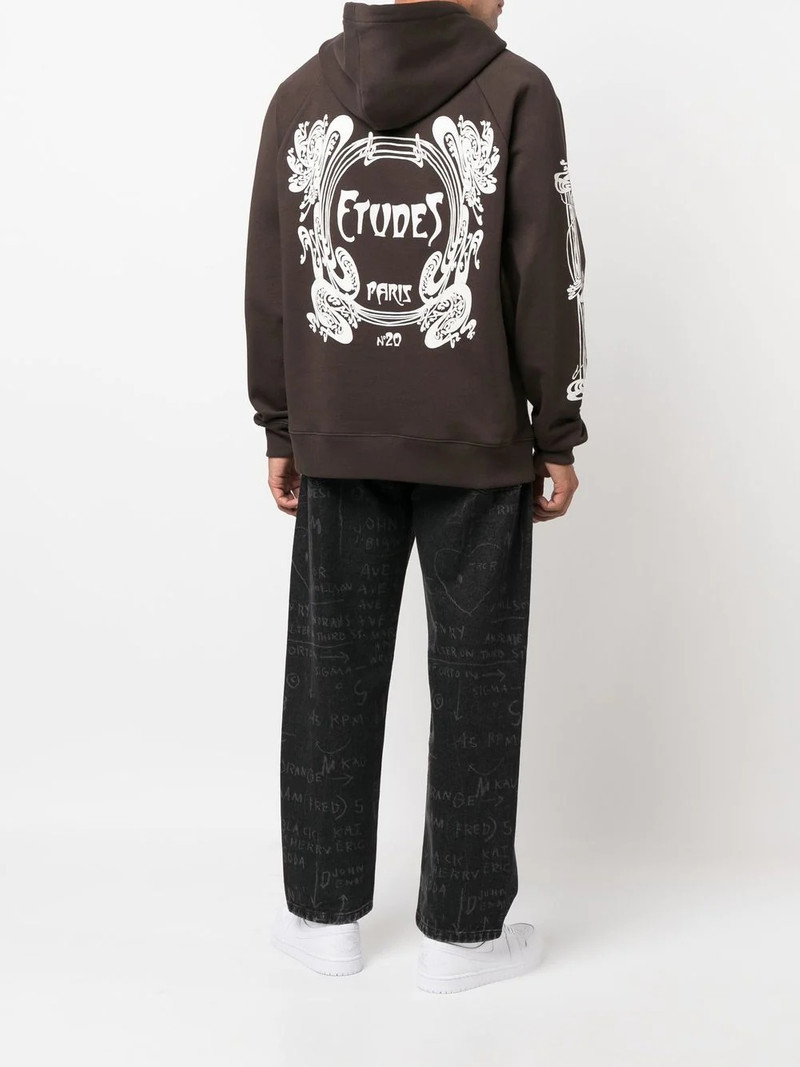Étude Racing Paris logo-print hoodie outlook