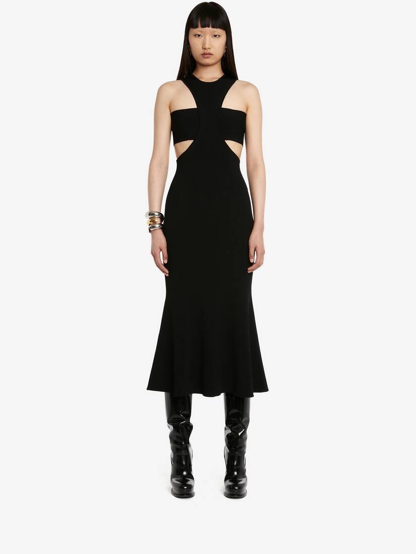 Alexander McQueen Ruched halter-neck Dress - Farfetch