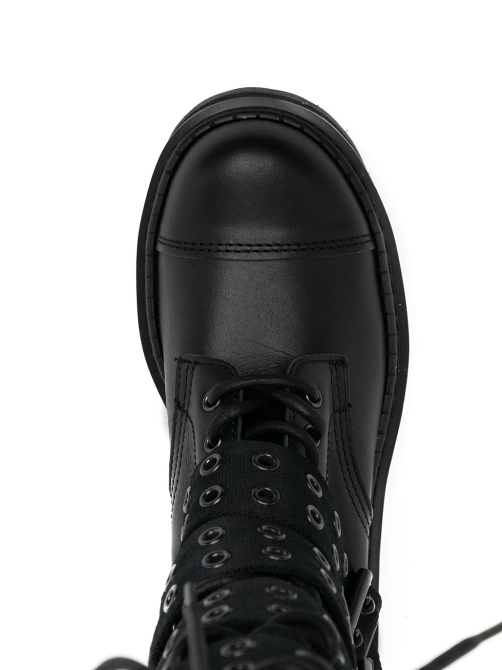 rivet-detail leather boots - 4
