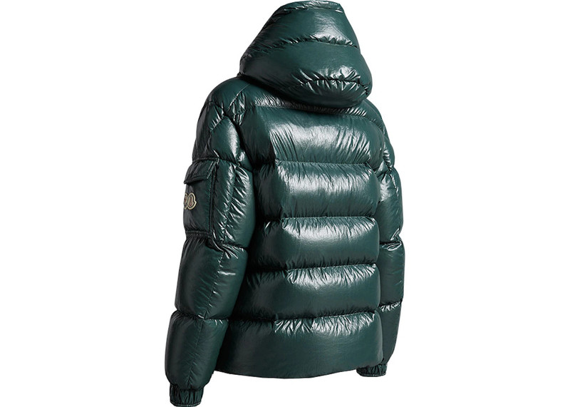 Moncler Moncler Women's Maya 70th Anniversary Special Edition Short Down Jacket Forest Green outlook