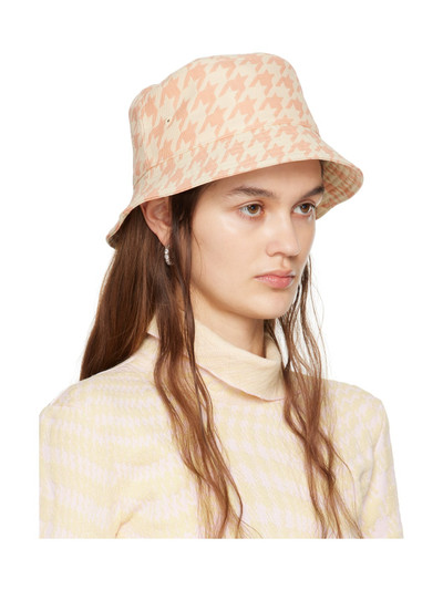 Burberry Pink Houndstooth Bucket Hat outlook