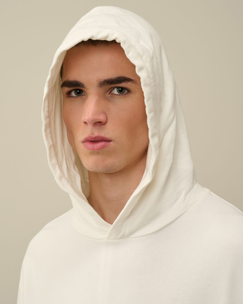 Cotton Fleece Mixed Hoodie 4