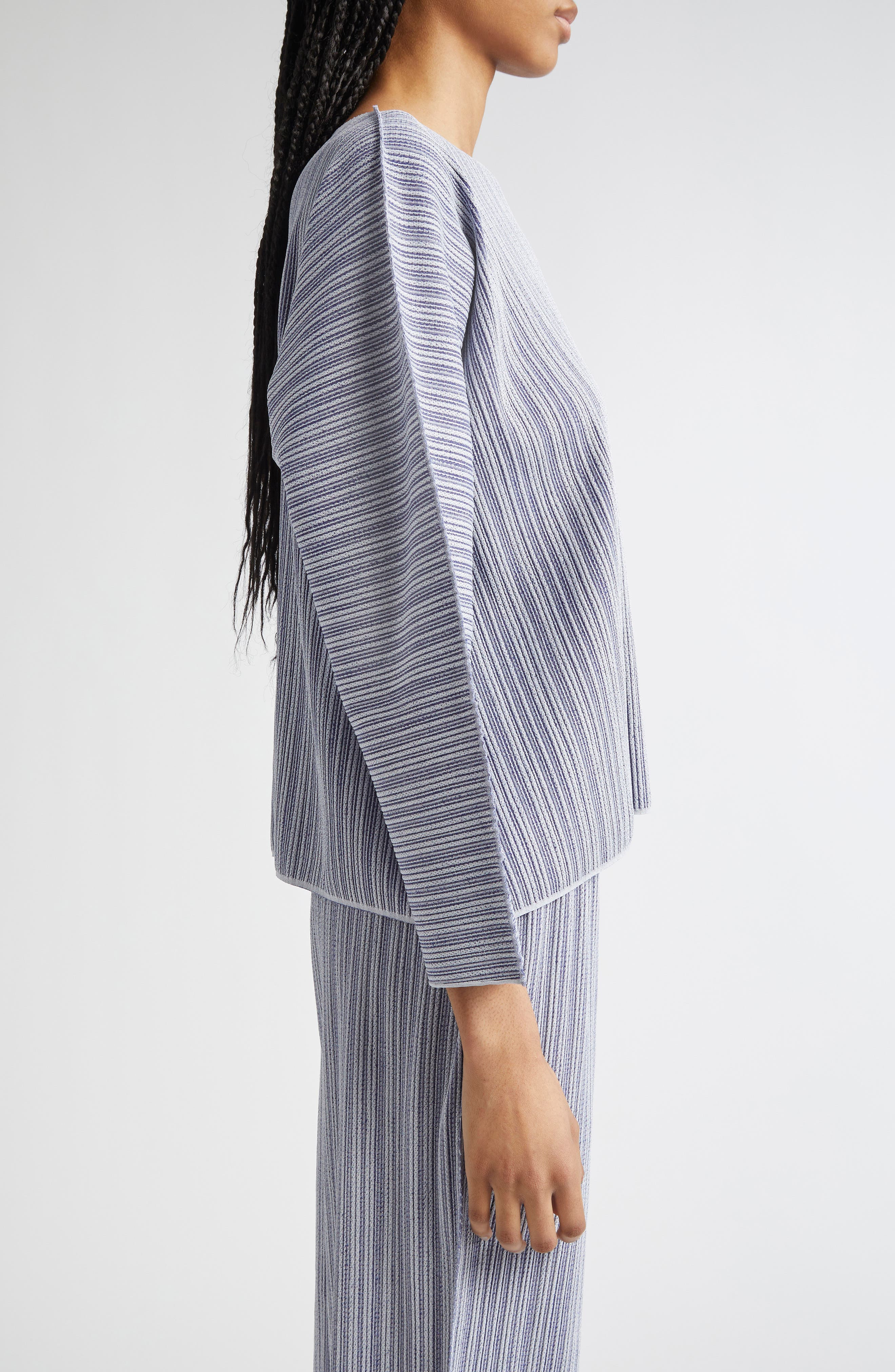 Pleats Please Issey Miyake A-POC Pleated Top in Blue at Nordstrom - 4