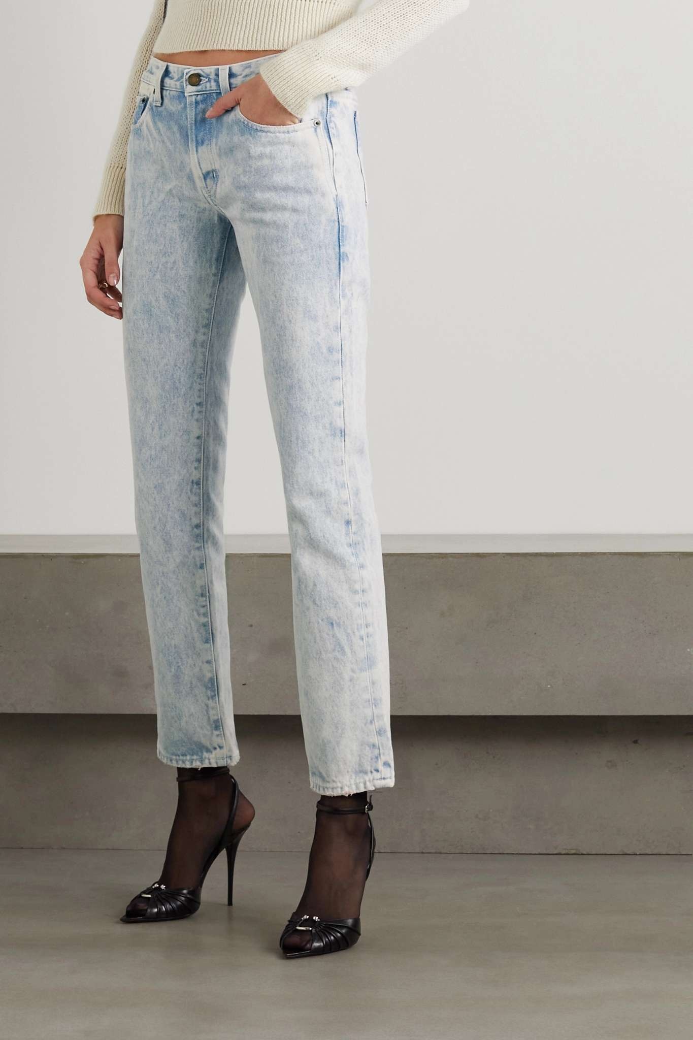 Low-rise straight-leg jeans - 3