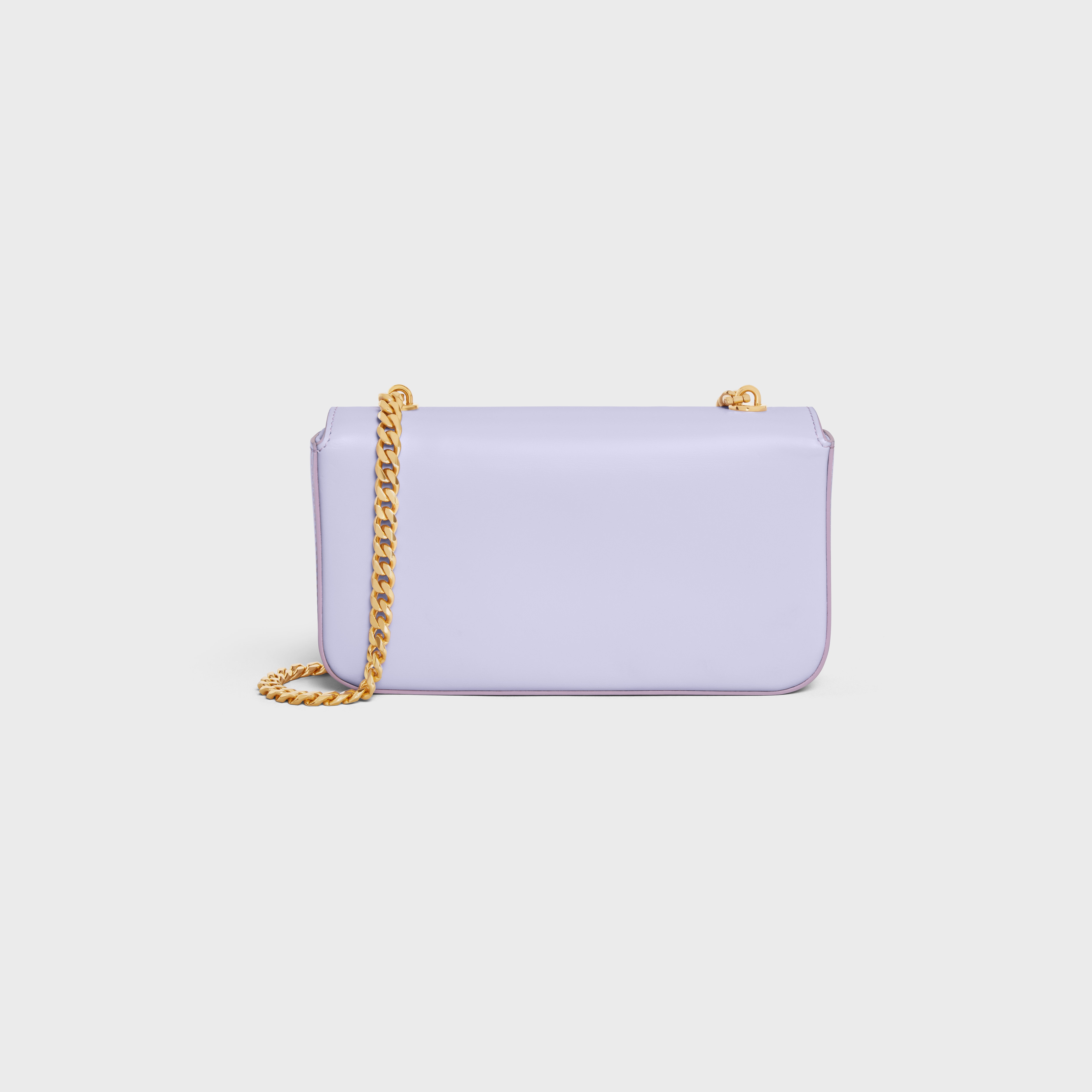 CHAIN SHOULDER BAG triomphe in shiny calfskin - 3
