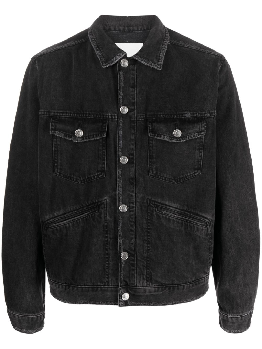 Jango logo-embroidered denim jacket - 1