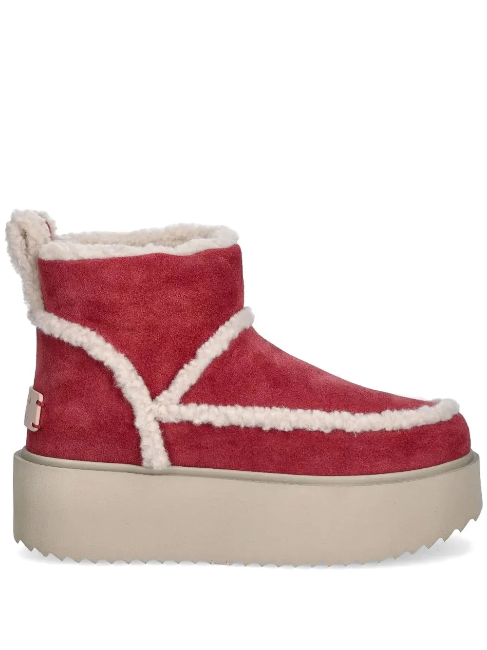 x Coccinelle classic low shearling boots - 1