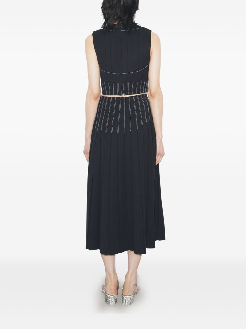 wool twill pleated top 3