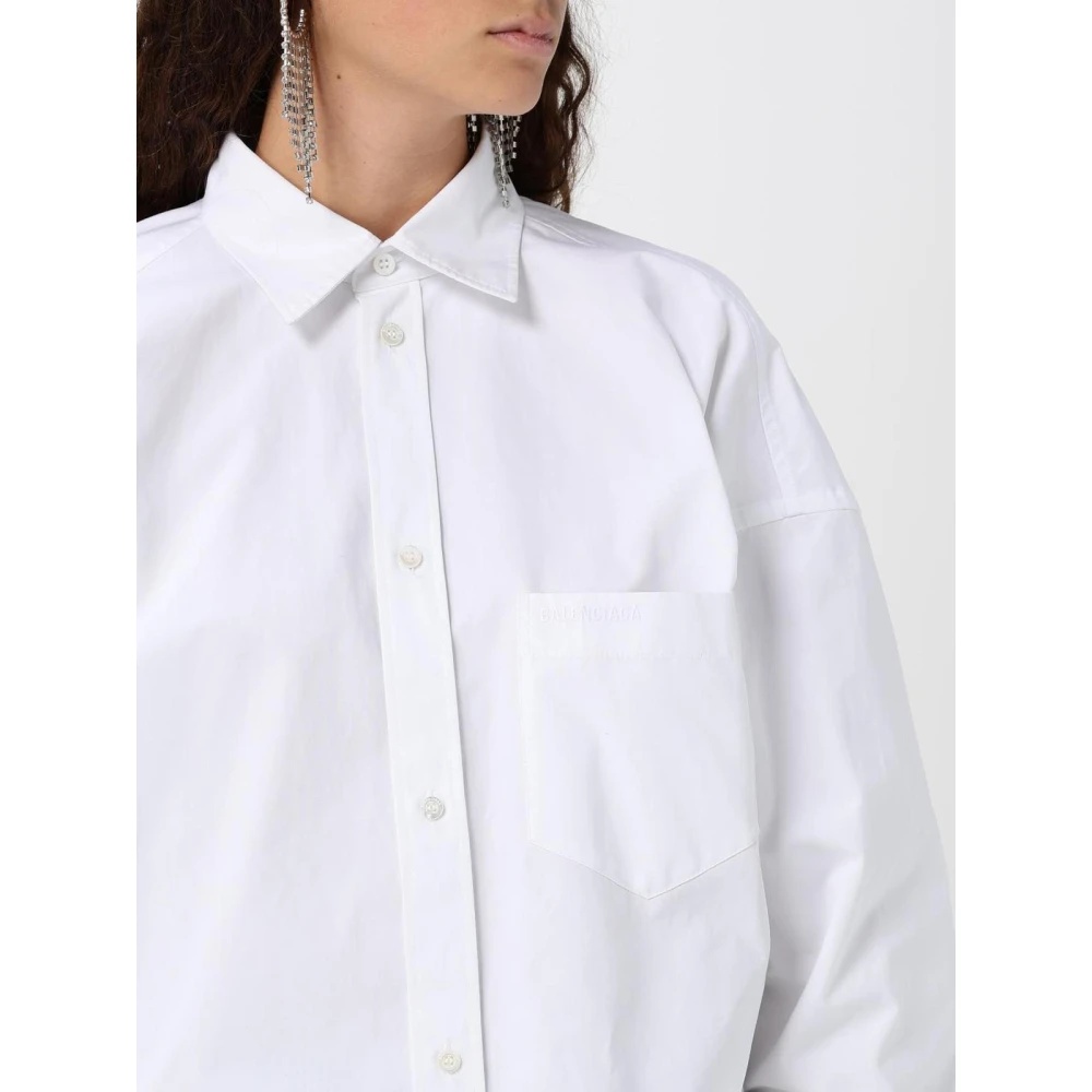 WHITE POPLIN SHIRT ELEGANT STYLE - 5