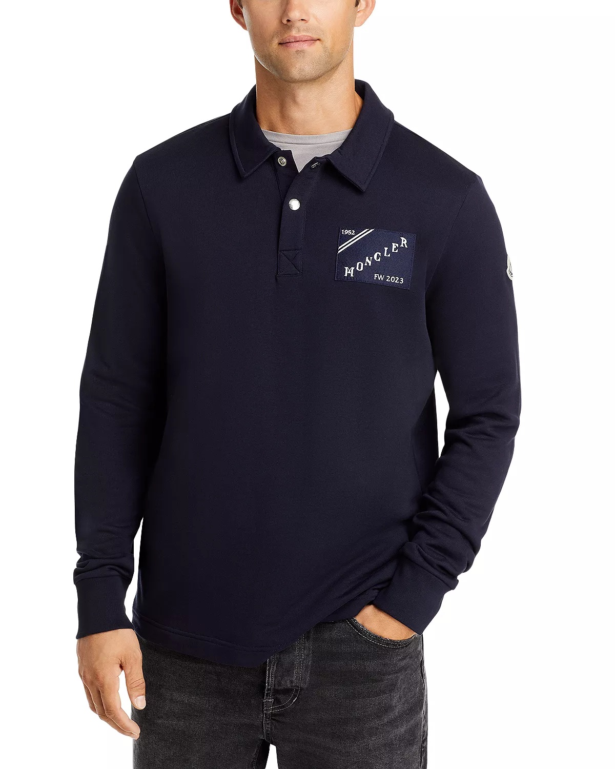 Polo Collar Sweatshirt - 1