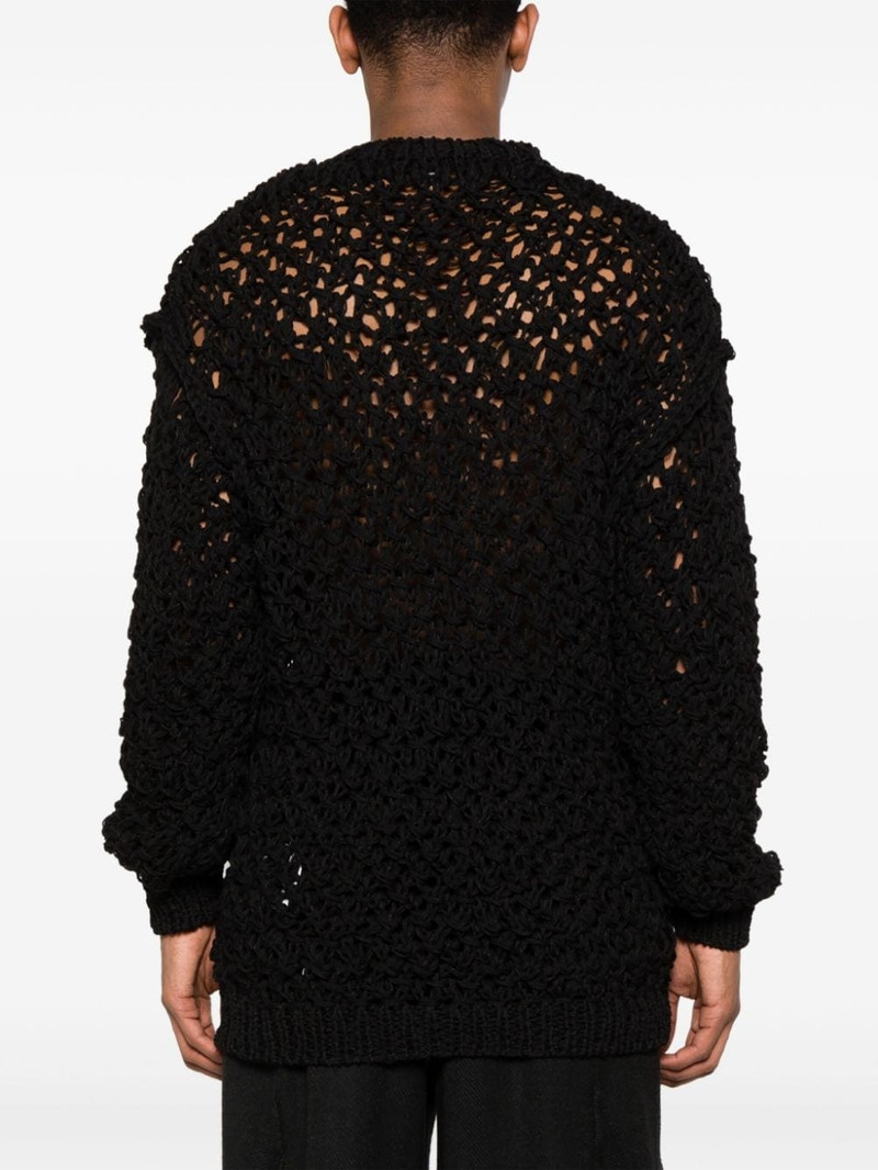 open-knit linen-blend jumper 4