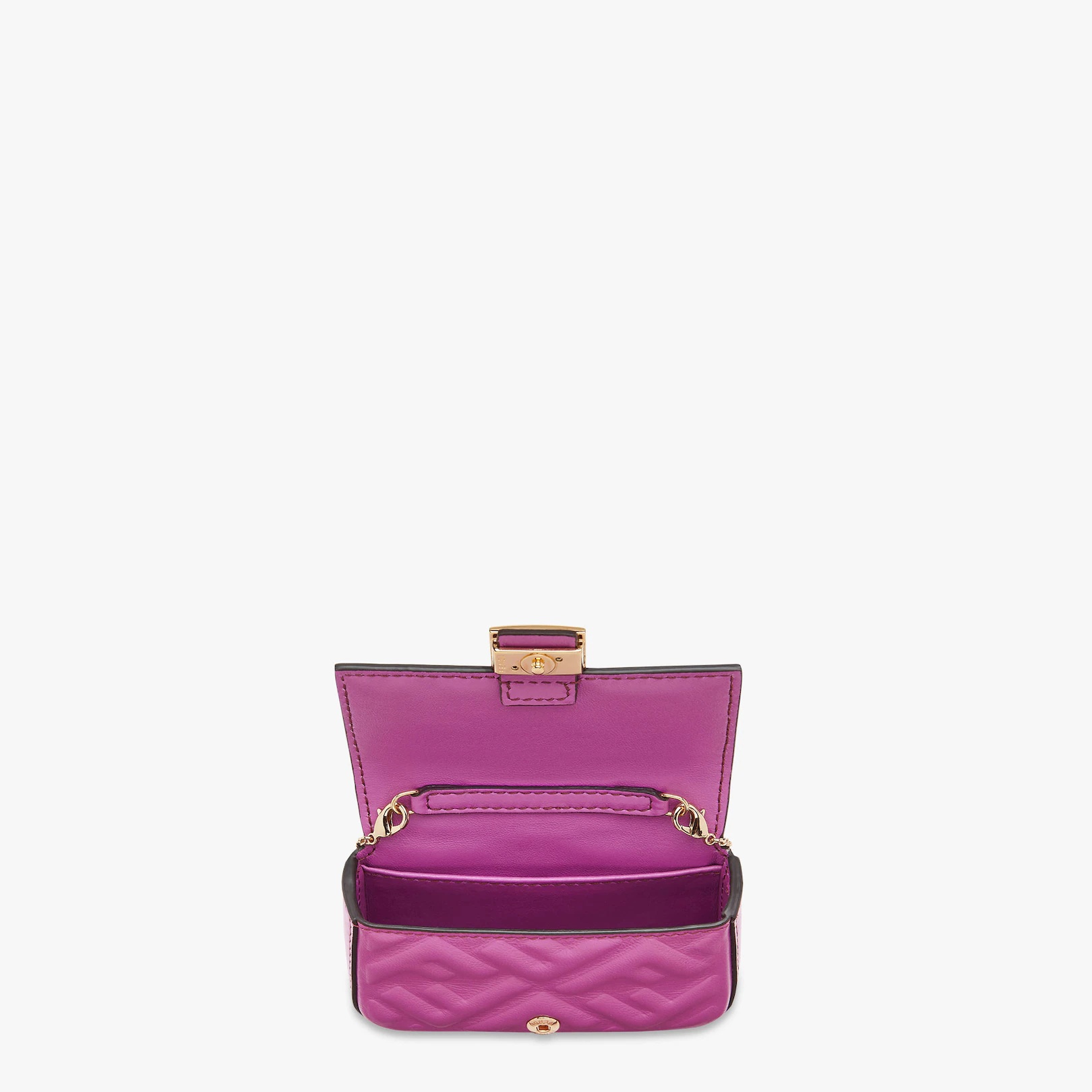 Purple nappa leather charm - 4