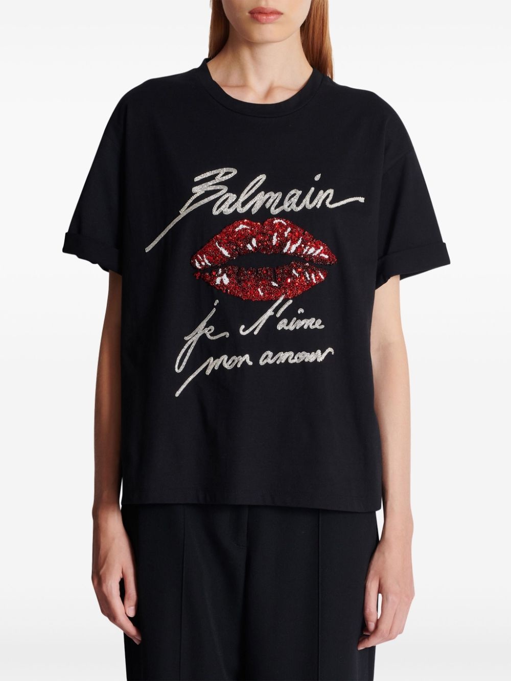 kiss-print short-sleeves T-shirt - 5