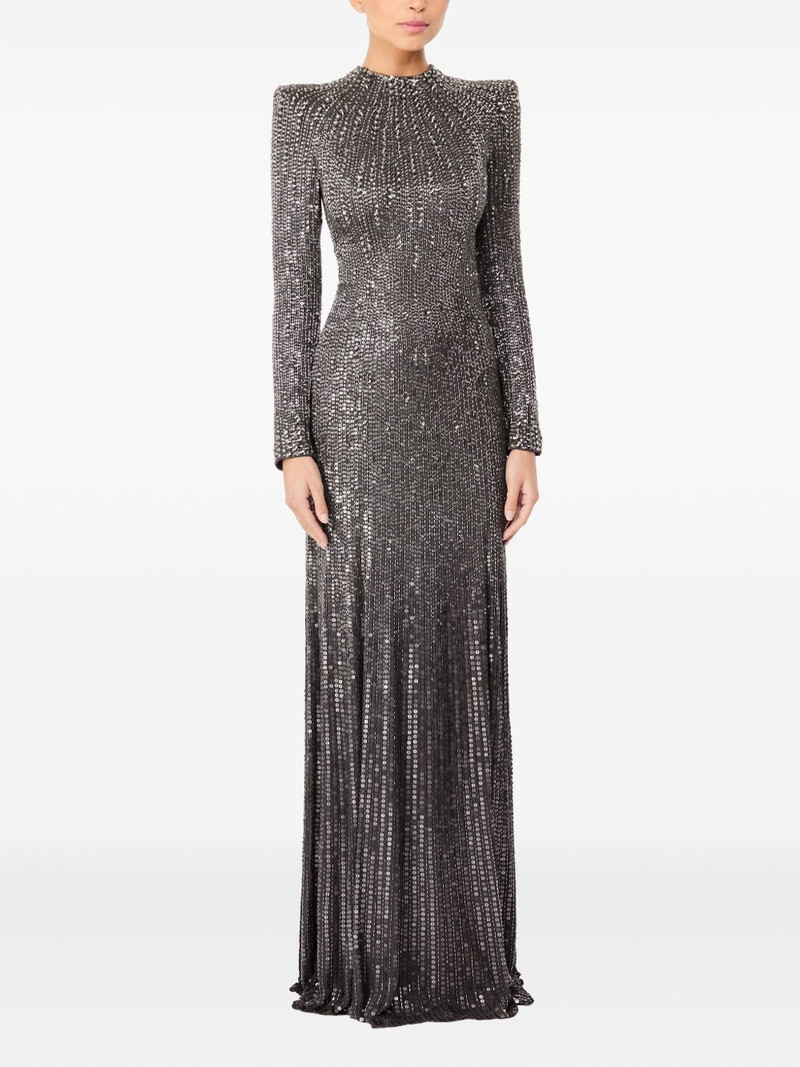 JENNY PACKHAM Rory sequin-embellished long-sleeve maxi dress outlook