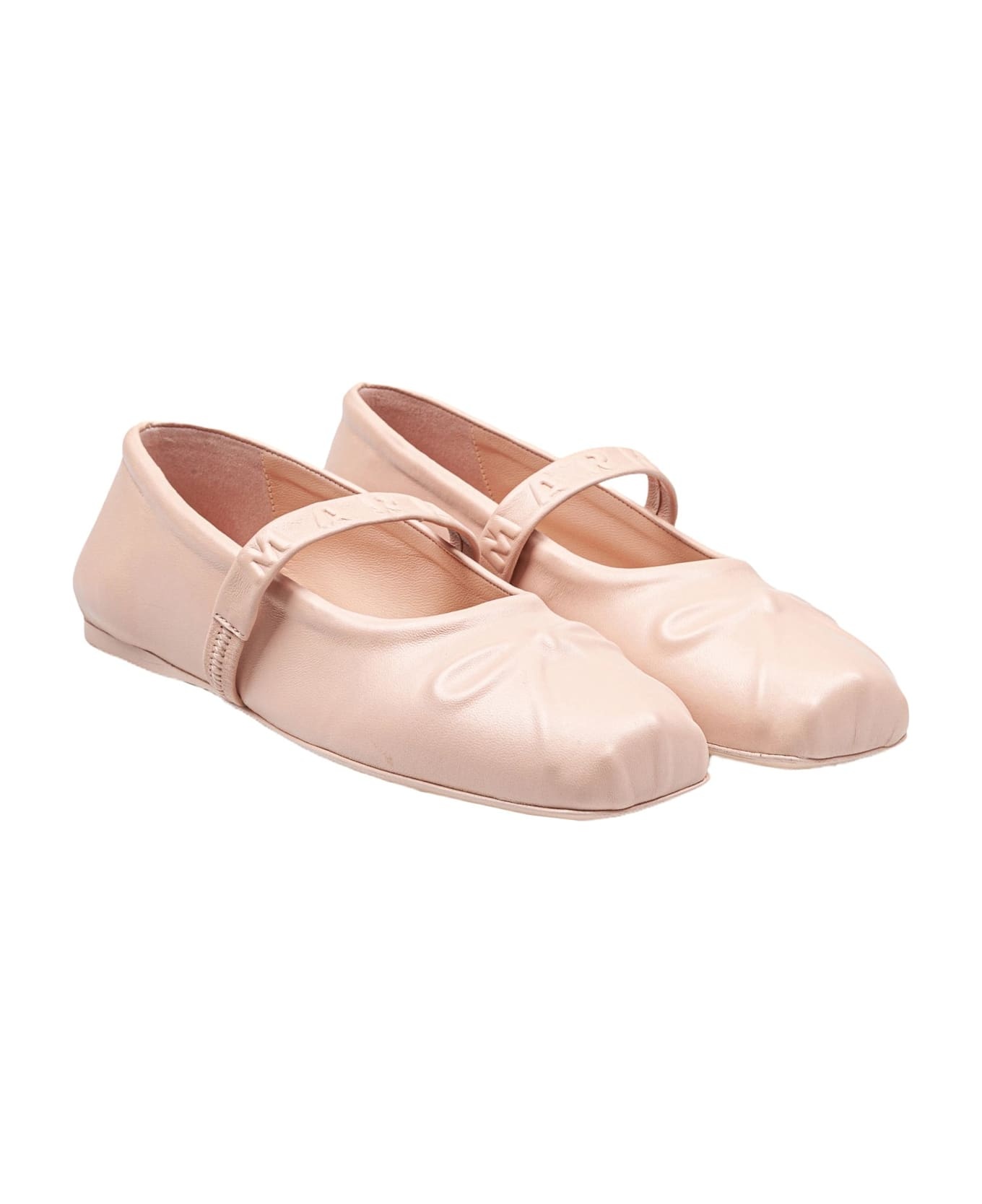 Mary Jane Shoes In Leather With Embossed Bow - 2