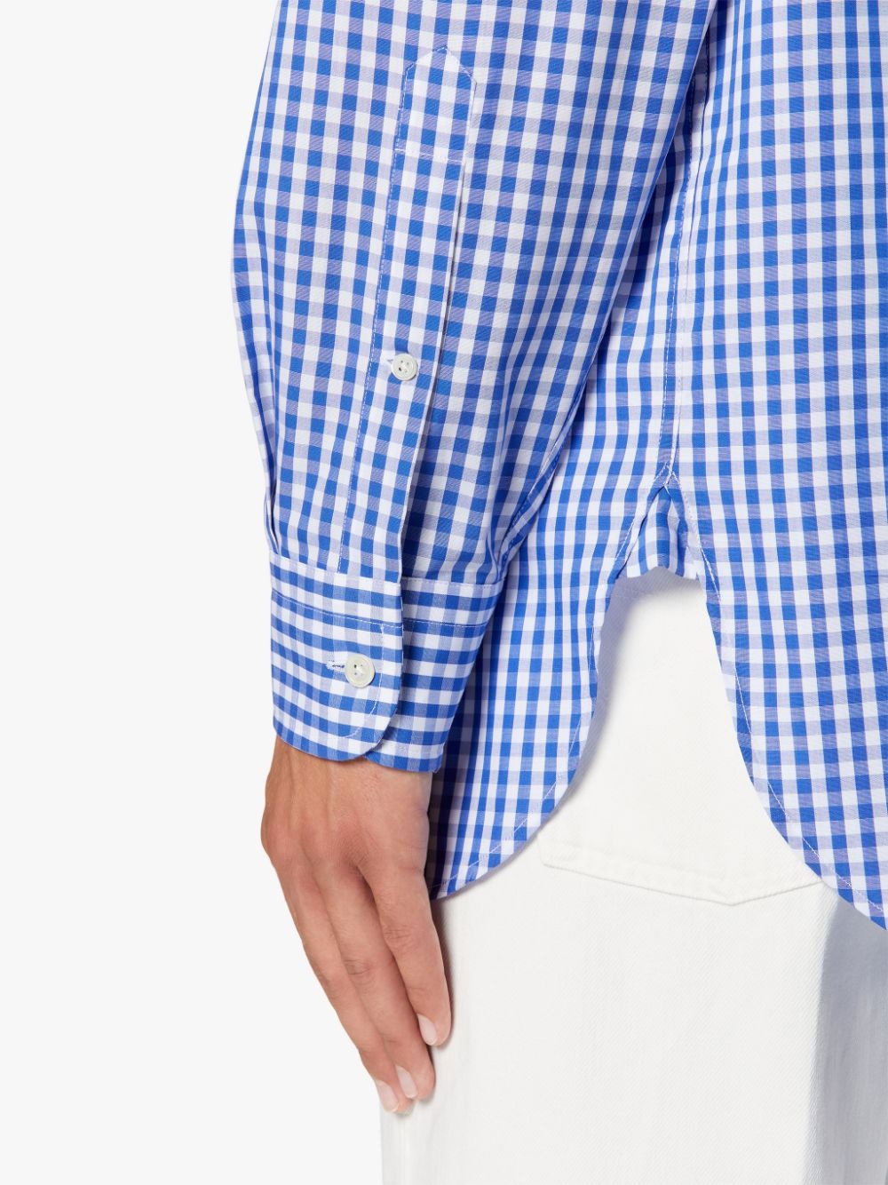 ROMA BLUE CHECK BUTTON DOWN SHIRT | GSC-105 - 6