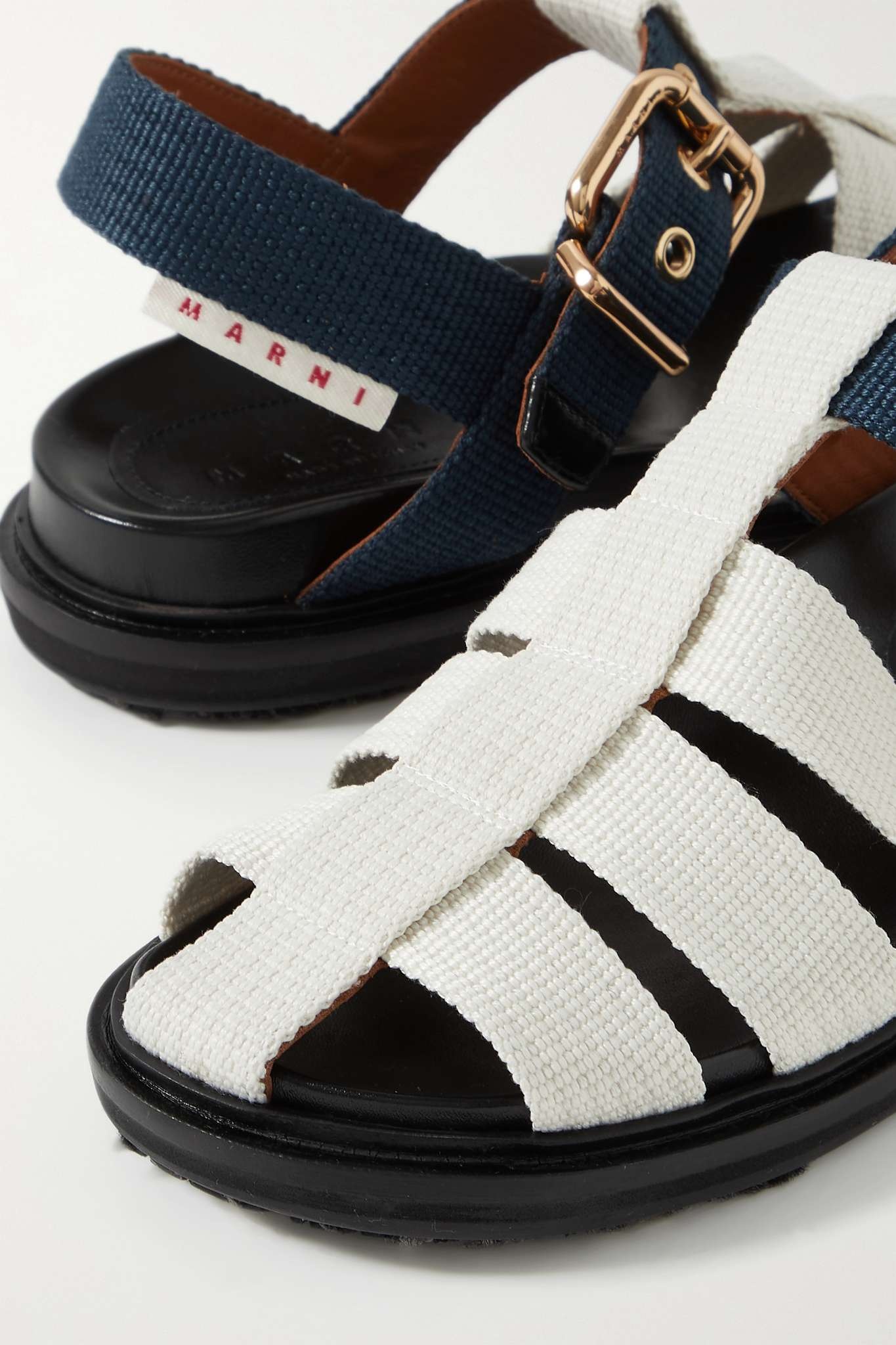 Fisherman's Fussbett cotton-canvas sandals - 4