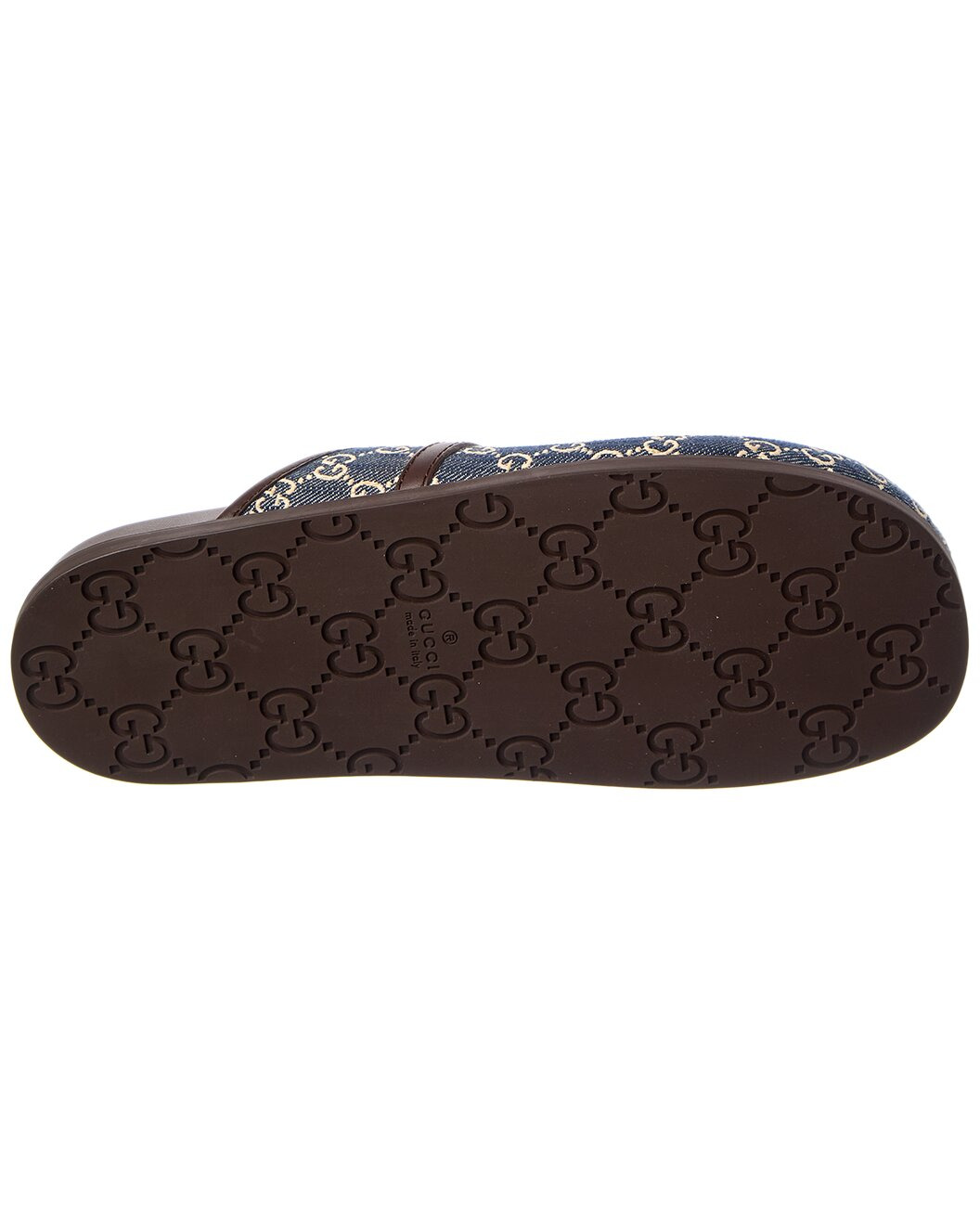 Gucci Horsebit GG Denim & Leather Mule - 4