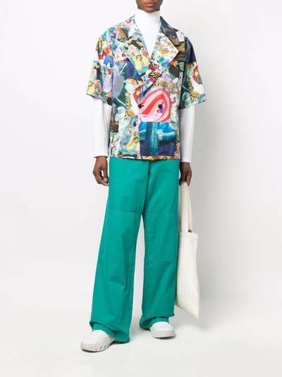 GCDS Anime-print short-sleeve shirt outlook