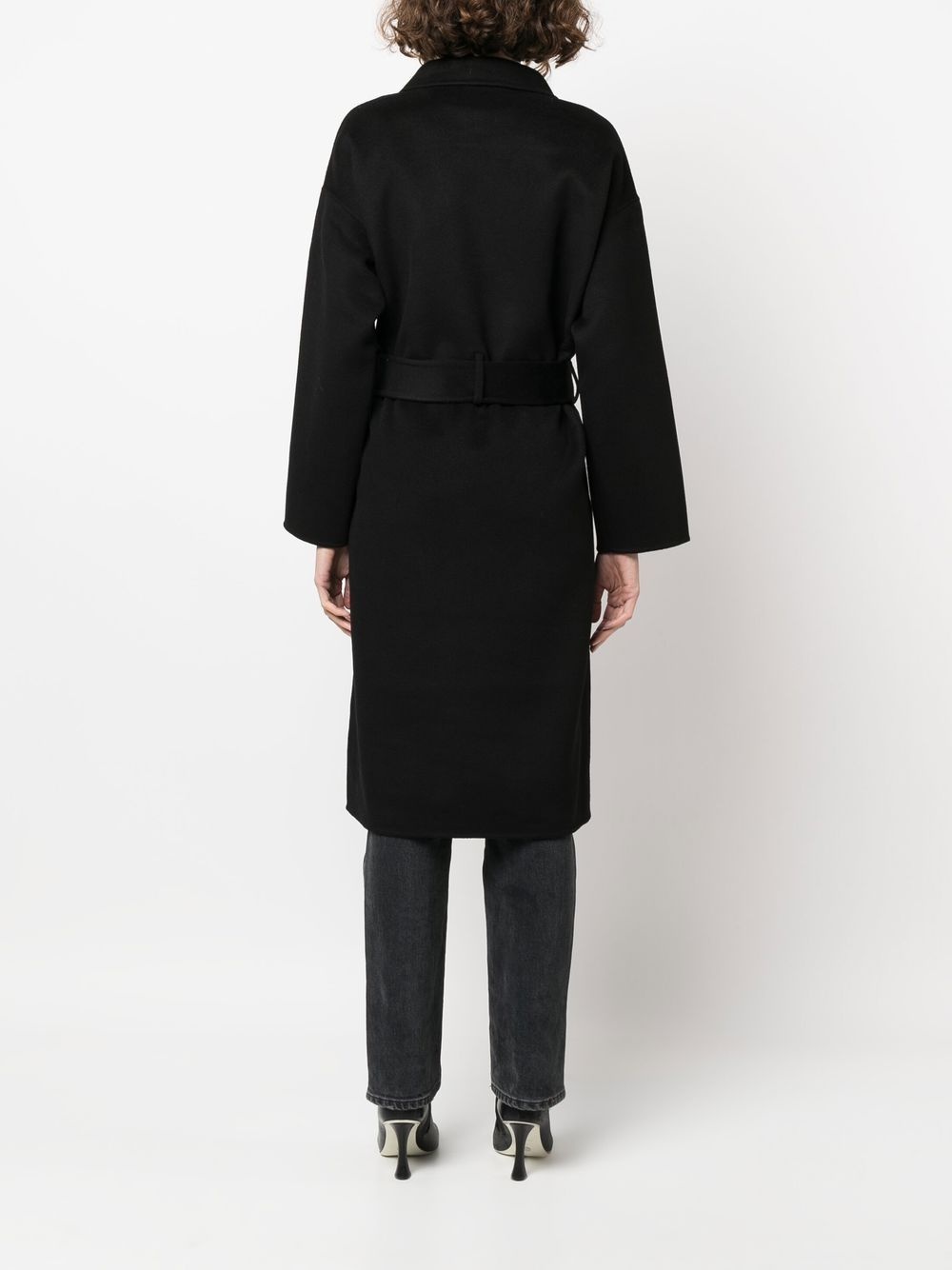 belted double-breasted coat - 4