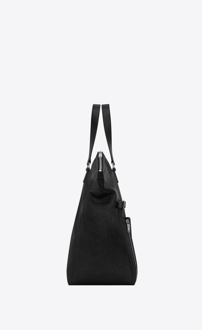 SAINT LAURENT downtown tote bag in grained leather outlook