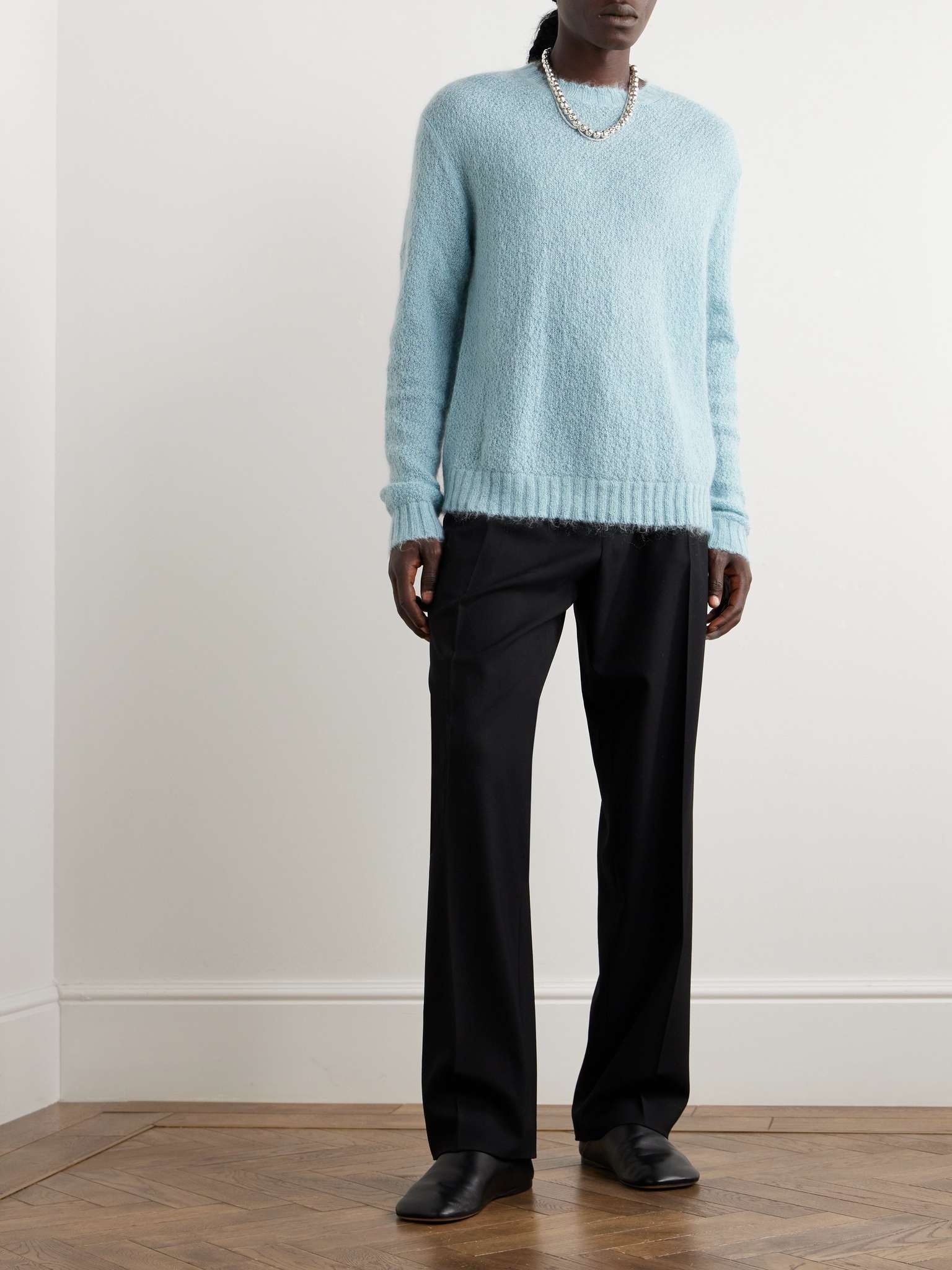 + Brushed Mohair-Blend Sweater - 2