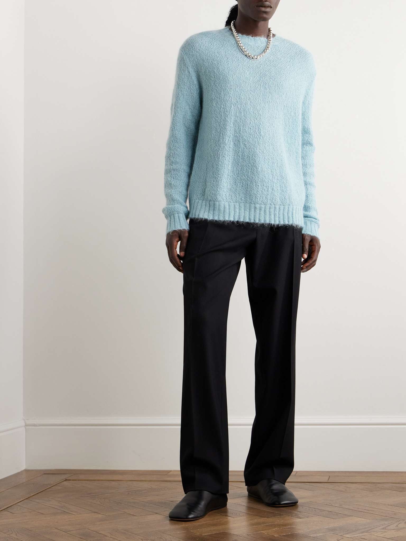 Jil Sander + Brushed Mohair-Blend Sweater | REVERSIBLE