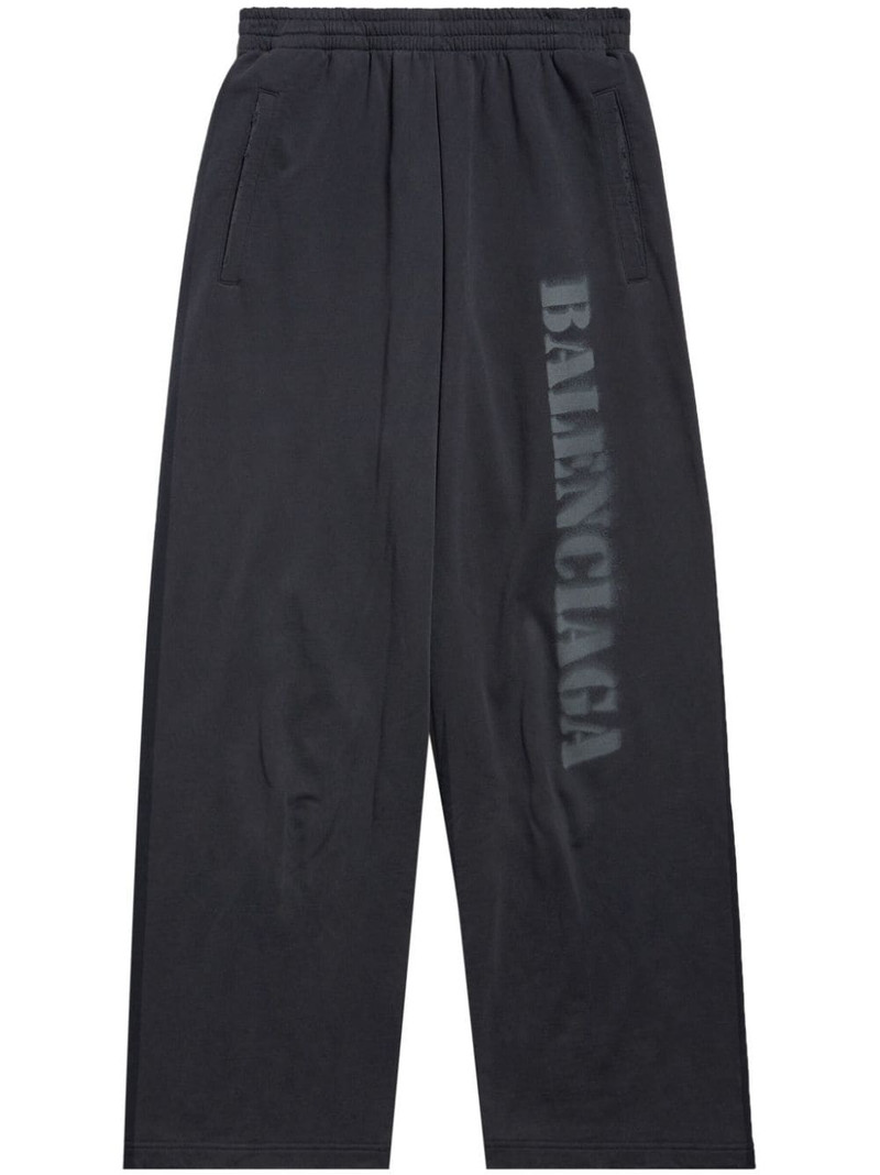Stencil logo-print track pants - 1
