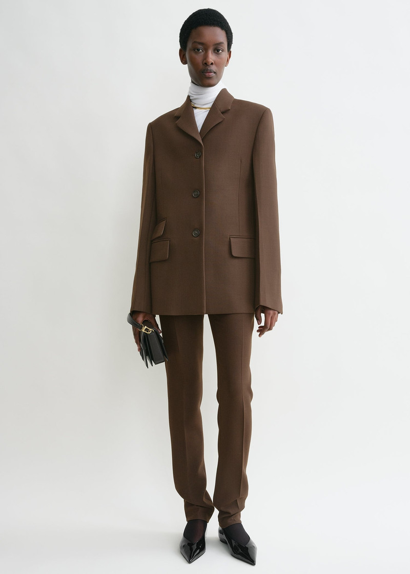Totême Straight blazer bark outlook