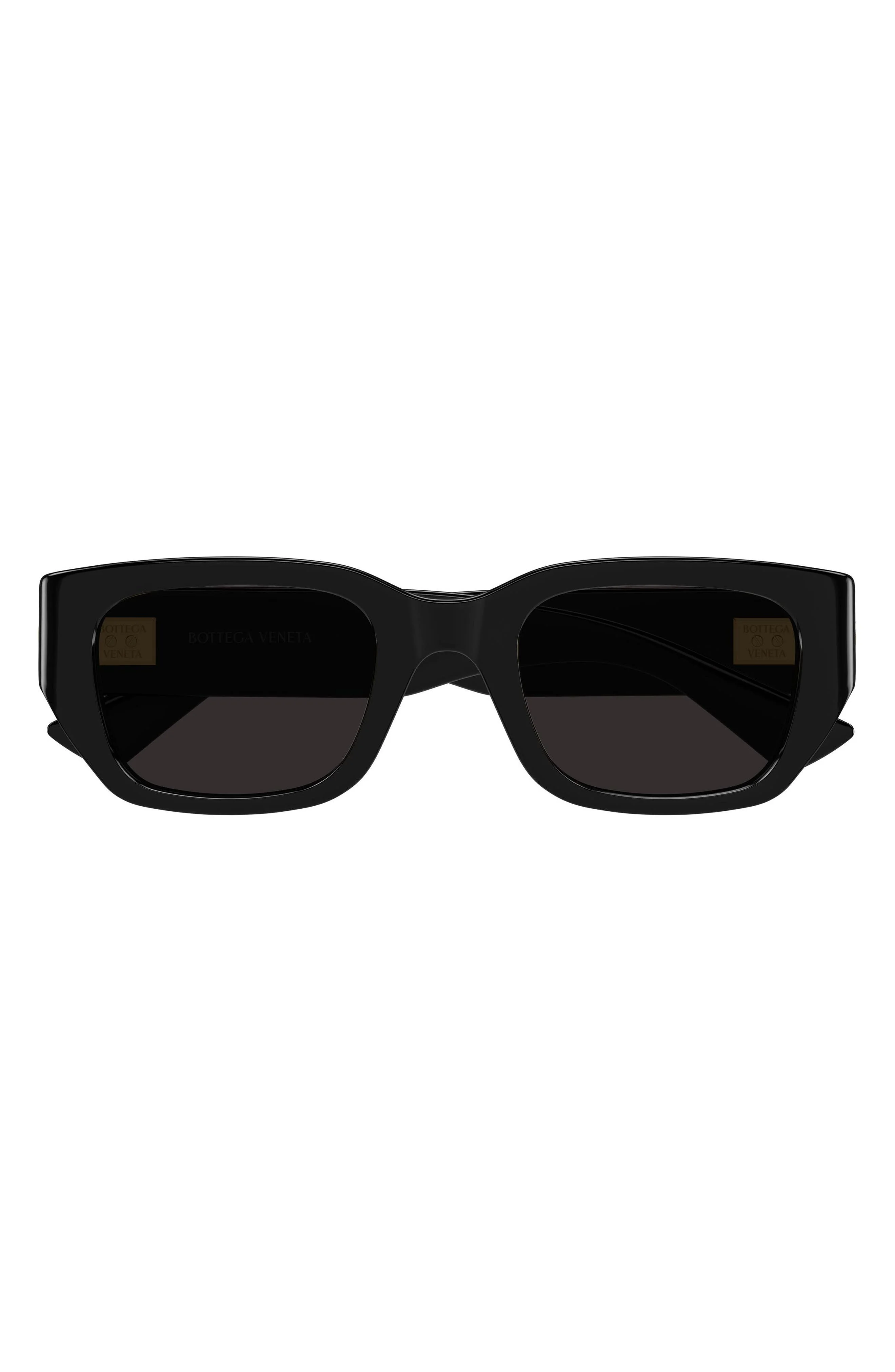 Bottega Veneta 51mm Rectangular Sunglasses in Black at Nordstrom - 1