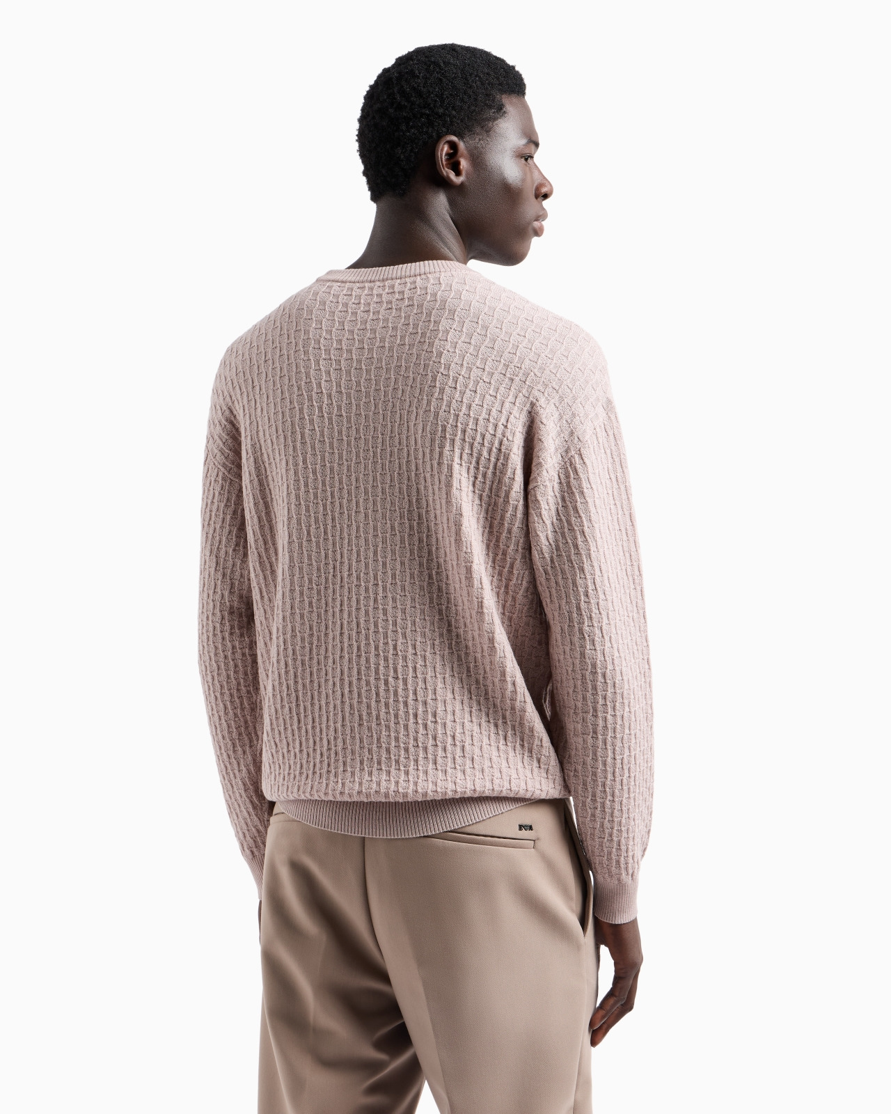 Tuck-stitch virgin wool jumper - 3